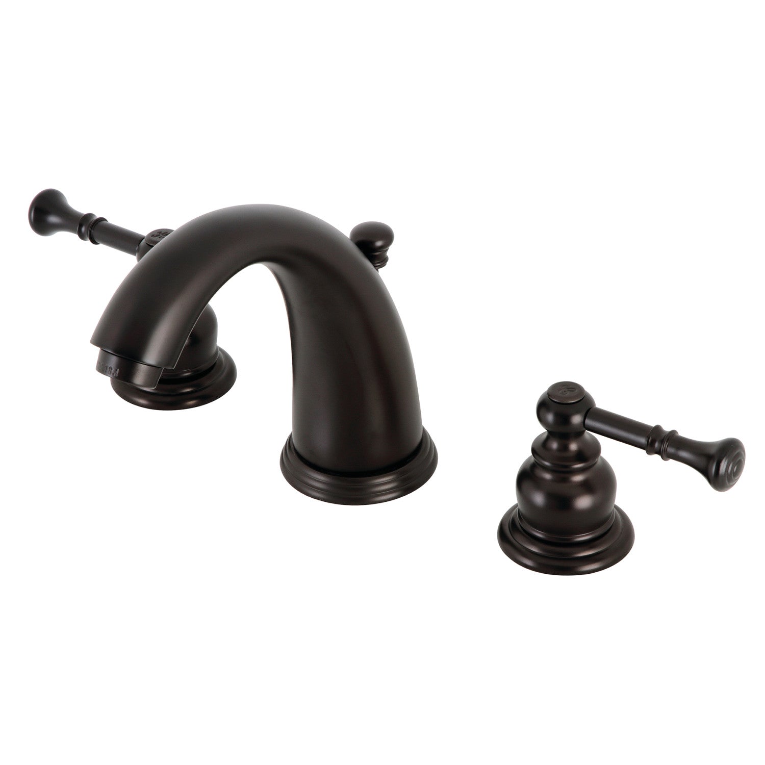 Kingston Tulare KB985NL - Naples Two-Handle 3-Hole Deck Mount Widespread Bathroom Faucet with Pop-Up Drain, Oil Rubbed Bronze — image 1
